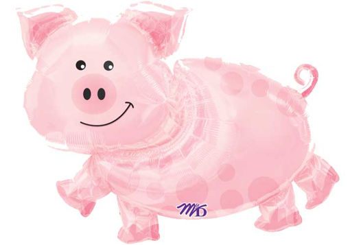 Picture of PIG SUPER SHAPE FOIL BALLOON 30INCH (76CM)
